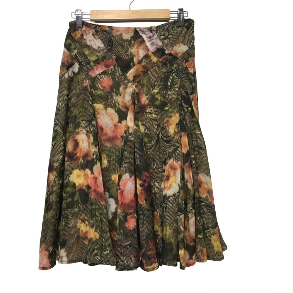 Coldwater Creek Women's Floral Skirt Size PS  6-8